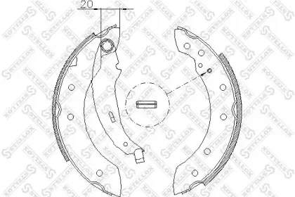Комплект тормозных колодок STELLOX купить